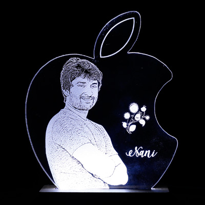 "Personalised Acrylic Laser Engraving Photo with Lighting - L7 - Click here to View more details about this Product